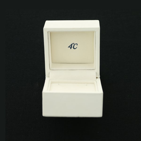 4℃ ネックレス  ダイヤ  一粒 Pt850 箱