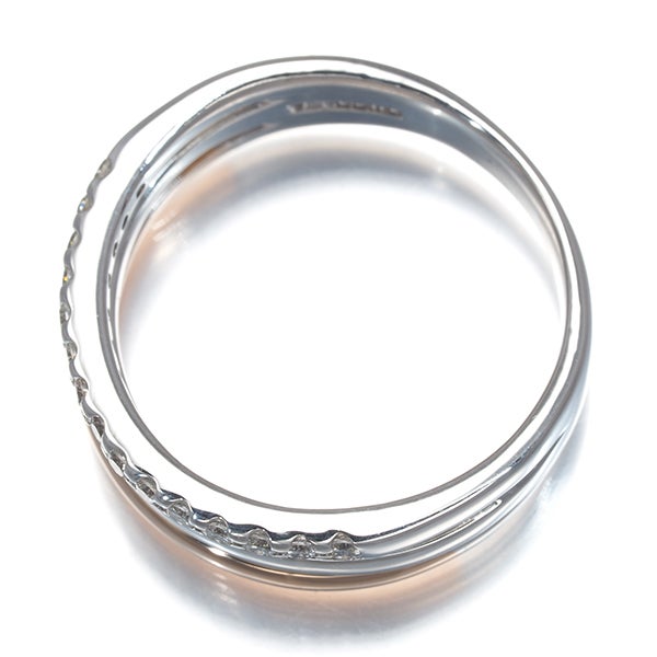 ヴァンドーム リング  ダイヤ 0.15ct  コンビカラー 9.5号 K18WG/PG 