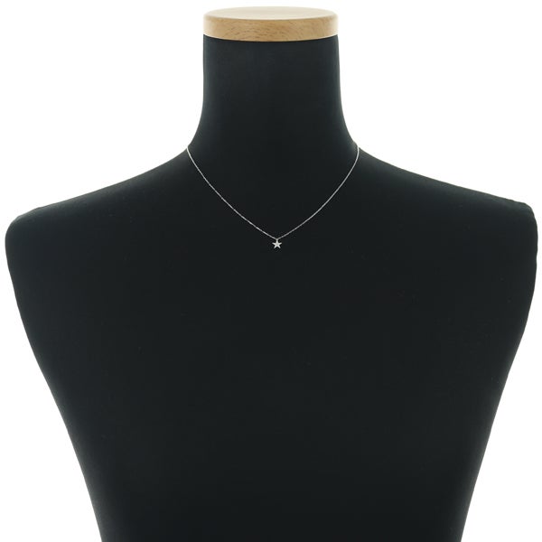 アーカー ネックレス  ダイヤ 0.03ct エトワールパヴェ スター K18WG 