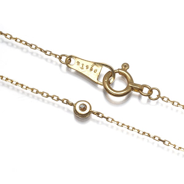 アガット ブレスレット  ダイヤ 0.03ct  一粒 ミルグレイン K18YG 