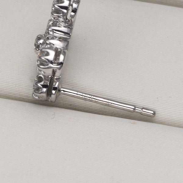 スタージュエリー ピアス  ダイヤ 0.23ct/0.23ct  クロス K18WG 
