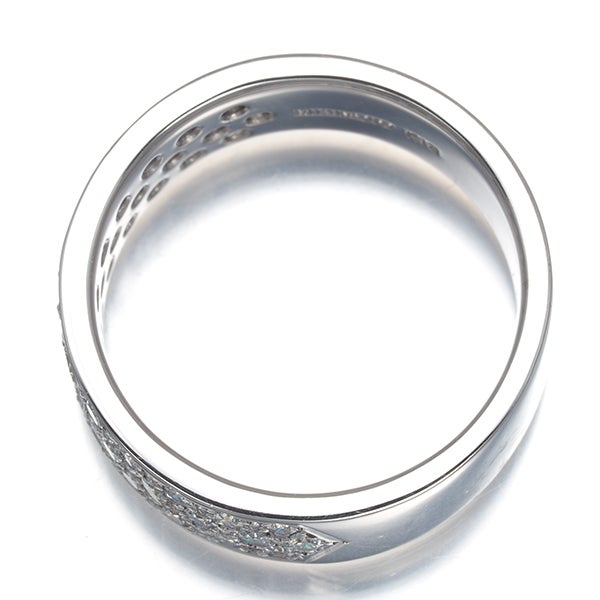 ミキモト リング  ダイヤ 0.44ct  パヴェ ハーフエタニティ 10号 K18WG 