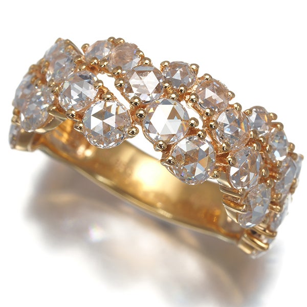  ローズカットダイヤ 2.00ct   リング K18YG 