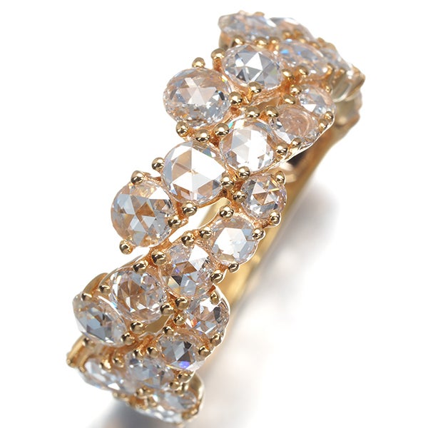  ローズカットダイヤ 2.00ct   リング K18YG 