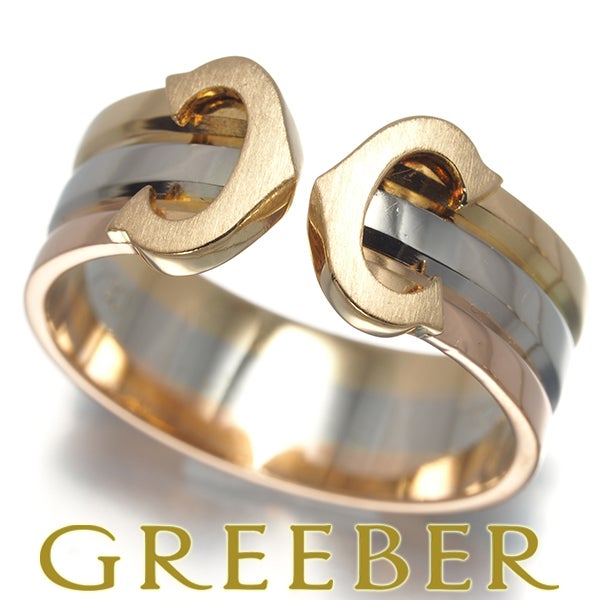 重量重め❣️ヴィンテージ　カルティエ❣️ トリニティ　リング　スリーゴールド　54 カルティエ トリニティ リング スリーカラー クラシック 54号 K18YG/WG