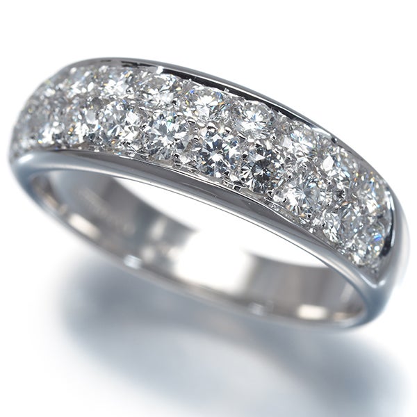 ピキョッティ リング  ダイヤ 0.85ct  パヴェ 12号 K18WG 保証書
