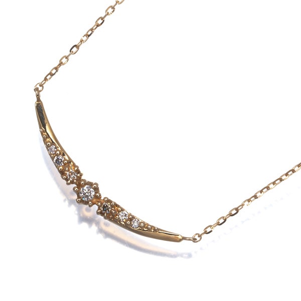 4℃ ネックレス  ダイヤ  ライン 2019年クリスマスコレクション K18YG 