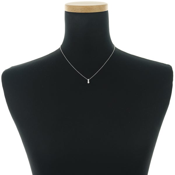 ポンテヴェキオ ネックレス  ダイヤ 0.22ct  3P K18WG 