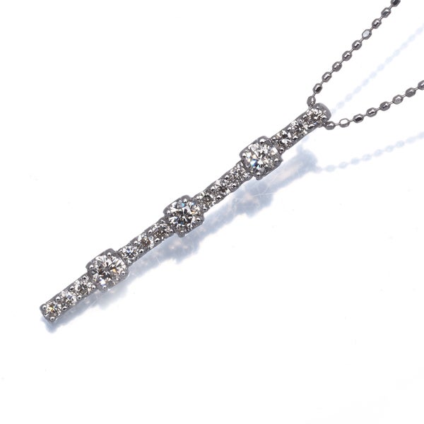  ダイヤ 0.50ct   ネックレス K18WG 