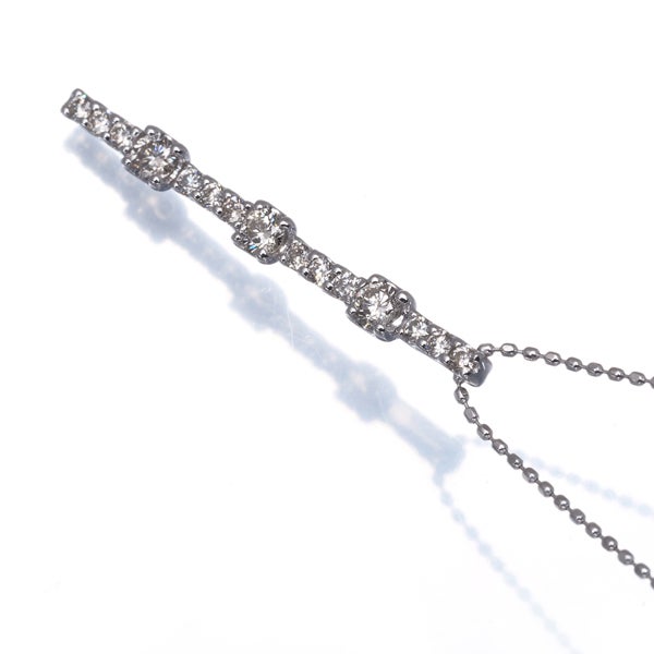 ダイヤ 0.50ct   ネックレス K18WG 