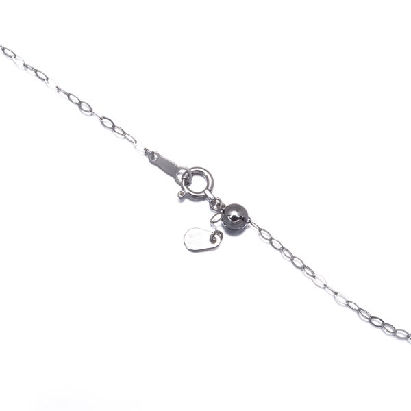  アコヤ真珠 7.2-7.4mm ステーション  ネックレス K18WG 