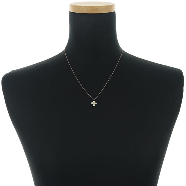 イエロー ダイヤ 0.63ct フラワー ペアシェイプカット  ネックレス K18PG 
