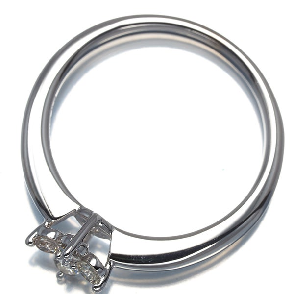 タサキ リング  ダイヤ 0.16ct  フラワー 11.5号 K18WG 