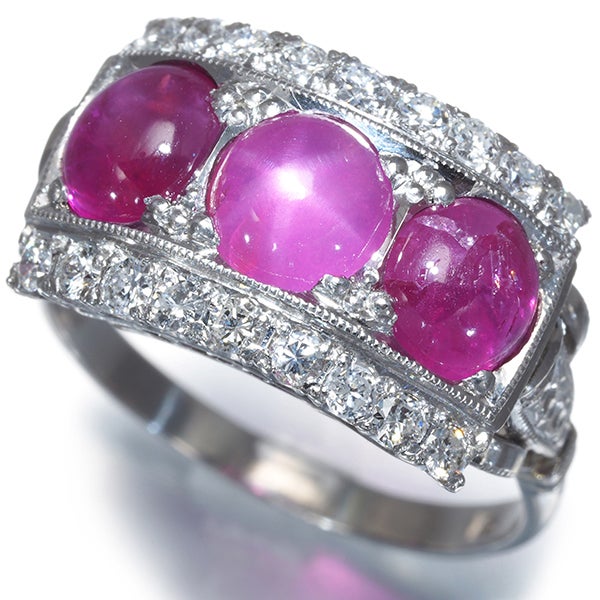  スターサファイア ダイヤ 0.45ct クラシック  リング Pm ソーティング
