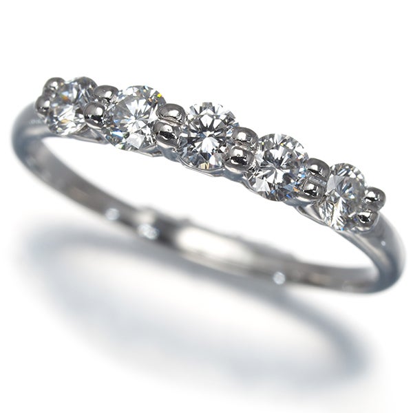 モニッケンダム リング  ダイヤ 0.503ct  5P 12号 Pt900 