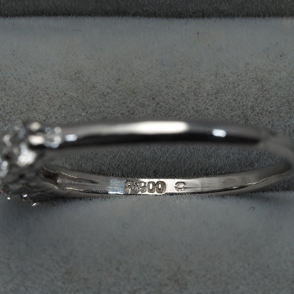 モニッケンダム リング  ダイヤ 0.503ct  5P 12号 Pt900 