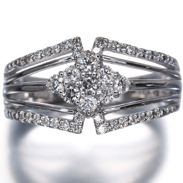  ダイヤ 0.40ct   リング K18WG 