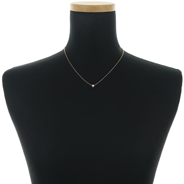 カルティエ ネックレス  ダイヤ 0.24ct H VVS1 3EX Cドゥ ソリテール K18PG レポート