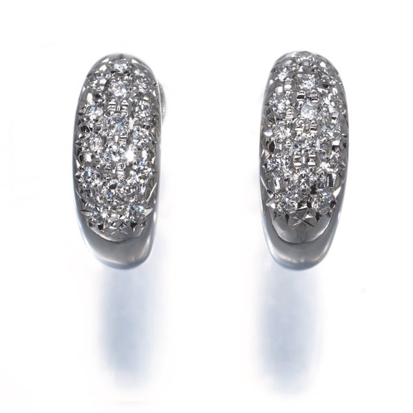 タサキ イヤリング  ダイヤ 0.19ct/0.19ct  フープ Pt900 