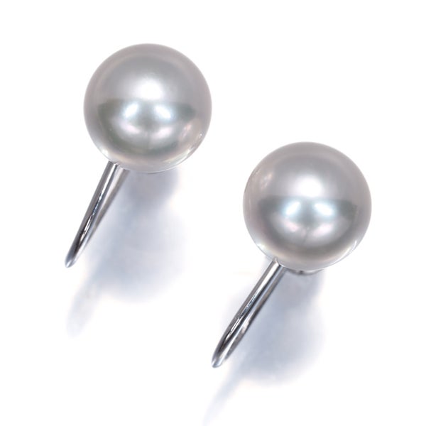 ミキモト イヤリング  アコヤ真珠 7.6mm  一粒 K18WG 