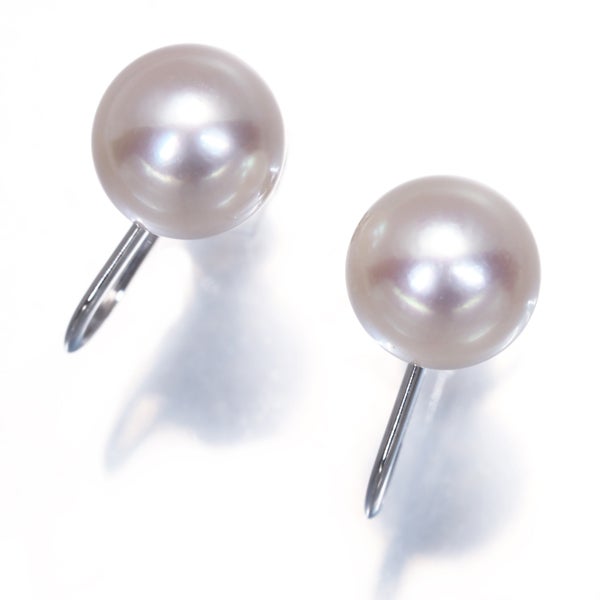 ミキモト イヤリング  アコヤ真珠 8.0mm  一粒 K18WG 