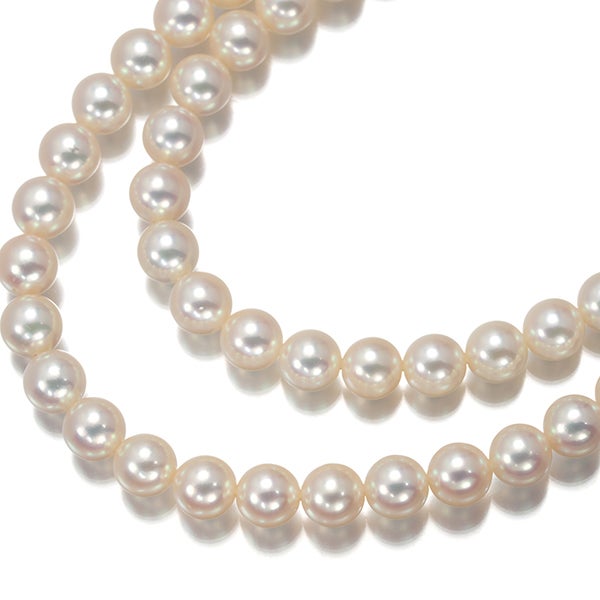 ミキモト ネックレス  アコヤ真珠 5.5-6.0mm  ロング シルバー 
