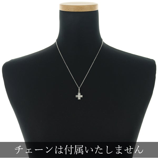 カルティエ ペンダントトップ  ダイヤ  クロス チャーム K18WG 
