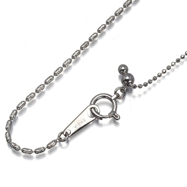 ローラーシリンダー チェーンネックレス 45cm K18WG