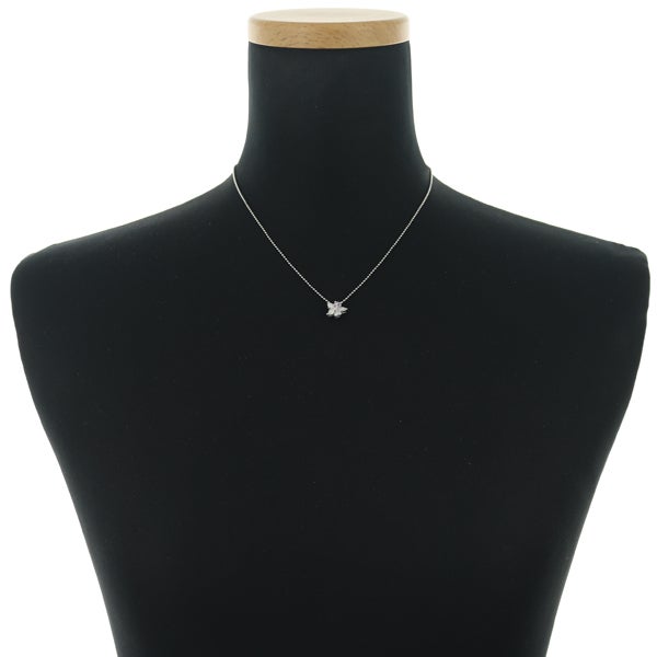  ピンクサファイア 0.22ct ダイヤ 0.47ct フラワー  ネックレス Pt900/Pt850 