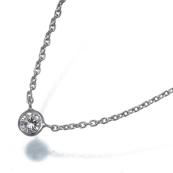 ヴァンドーム ネックレス  ダイヤ 0.09ct  一粒 Pt900/Pt850 