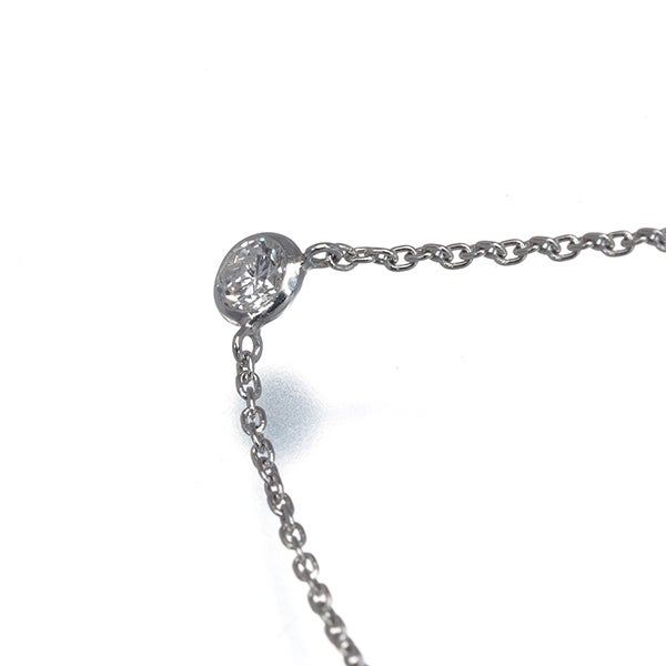 ヴァンドーム ネックレス  ダイヤ 0.09ct  一粒 Pt900/Pt850 