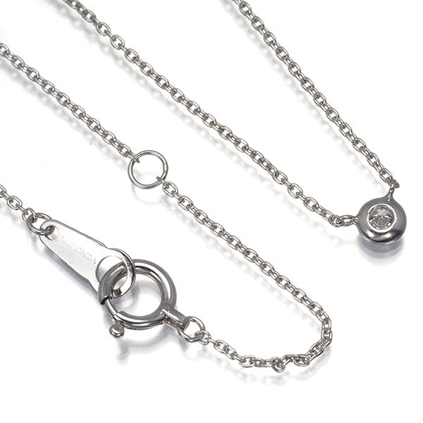 ヴァンドーム ネックレス  ダイヤ 0.09ct  一粒 Pt900/Pt850 