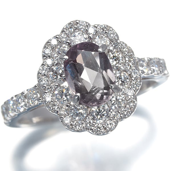  ズルタナイト 1.012ct  ダイヤ 0.80ct カラーチェンジ   リング Pt900 ソーティング
