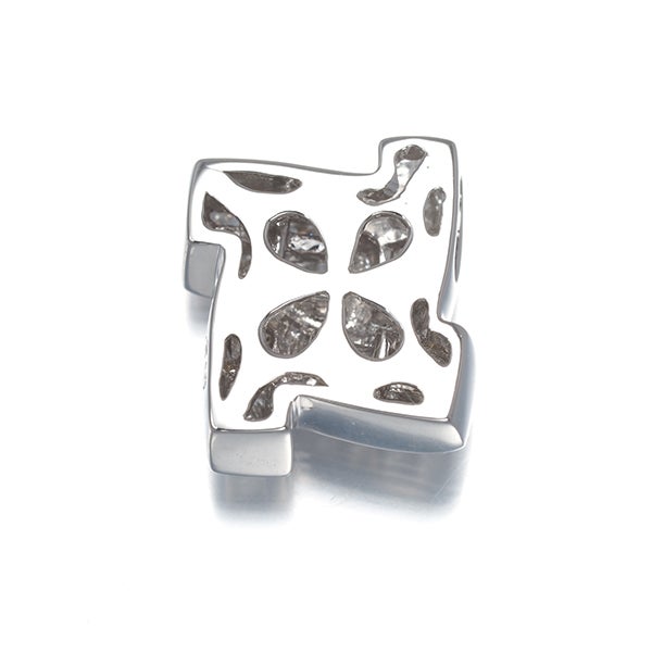  ダイヤ 0.25ct  ミステリーセッティング ペンダントトップ K18WG 