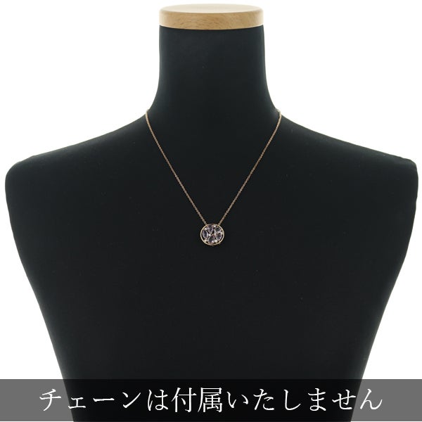  アメジスト 2.40ct ダイヤ 0.18ct ローズカット  ペンダントトップ K18PG 
