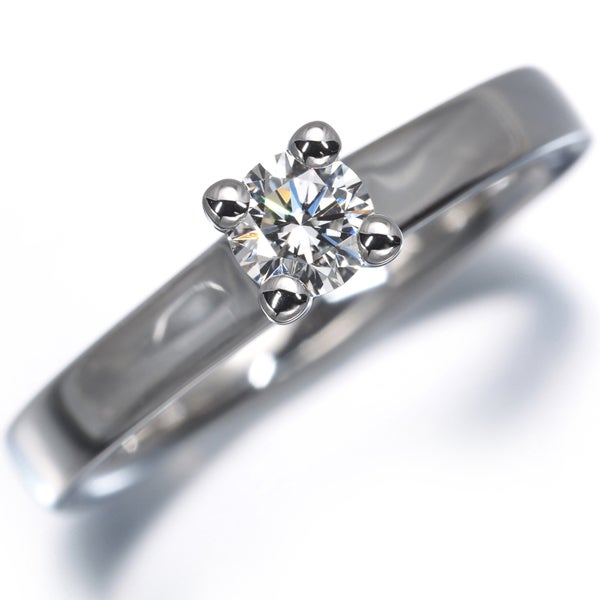 ジョージジェンセン リング  ダイヤ 0.2ct マジック ソリティア 50号 Pt950 保証書