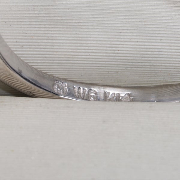 ミキモト リング  アコヤ真珠 7.7mm/7.9mm  リーフ 11号 K14WG 