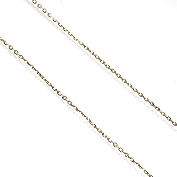 カナル4℃ チェーンネックレス   カットアズキ  K18YG 
