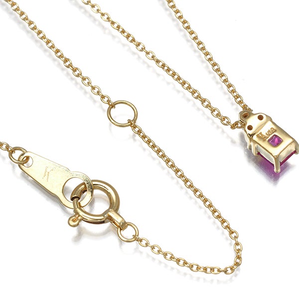 ヴァンドーム ネックレス  ルビー ダイヤ   K18YG 