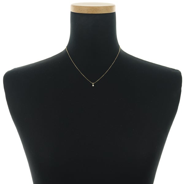 4℃ ネックレス  ダイヤ   K18YG 