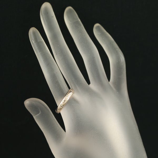 カシケイ リング ブラウン ダイヤ 0.47ct バンド 15号 K18PG 