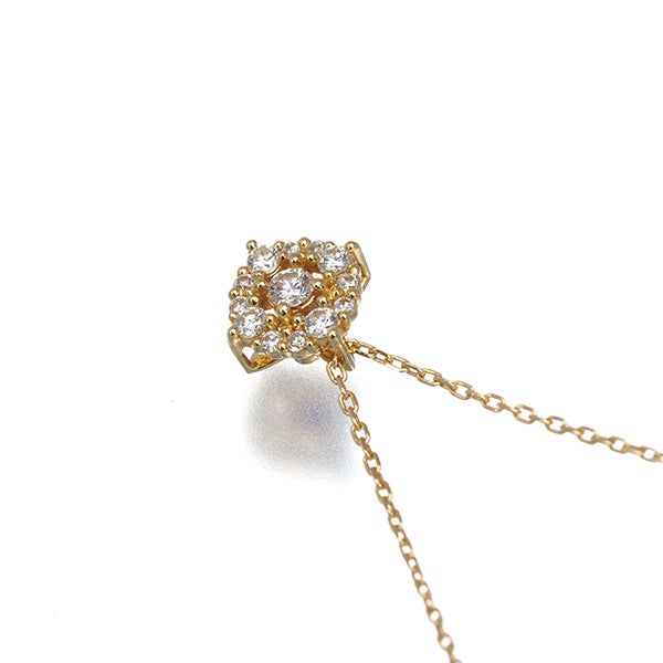 ポンテヴェキオ ネックレス  ダイヤ 0.10ct   K18YG 