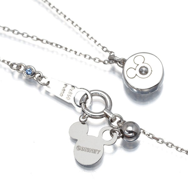ディズニー ネックレス  ダイヤ 0.18ct/0.08ct  ミッキーマウス Pt950/Pt850 