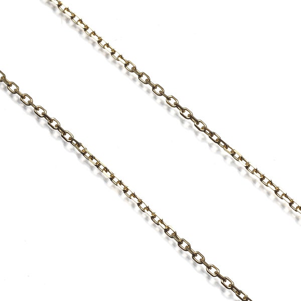 ミキモト チェーンネックレス   カットアズキ 40cm K14YG 