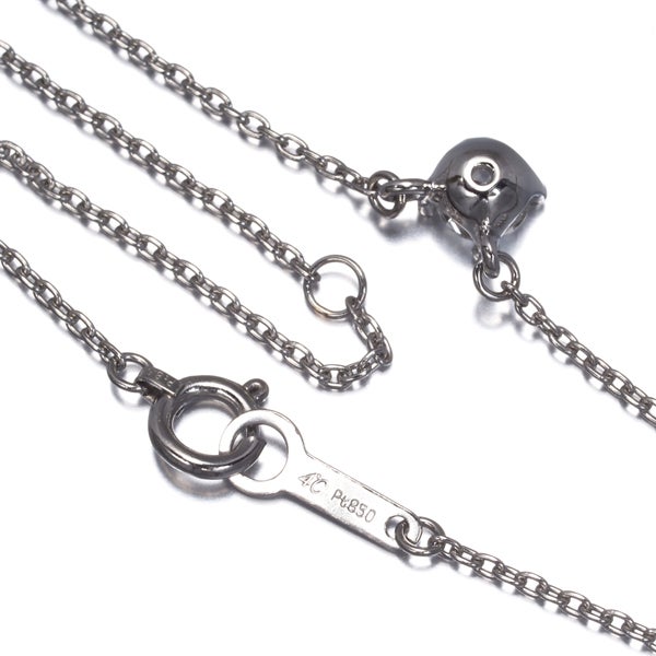 4℃ ネックレス  ダイヤ 0.273ct  一粒 Pt850 