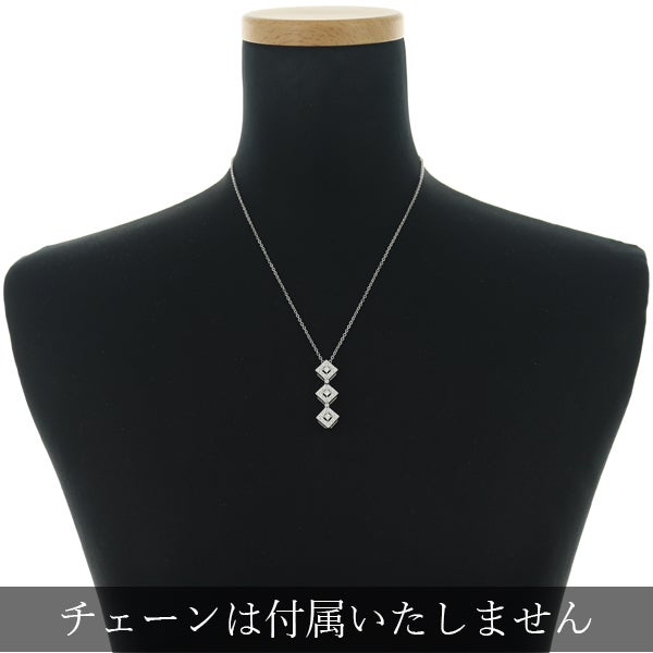 タサキ ペンダントトップ  ダイヤ 0.58ct  スクエア 2WAY K18WG 
