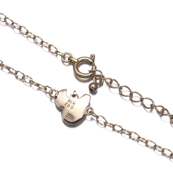カシケイ ブレスレット  ダイヤ 0.02ct  ハート K18BG 