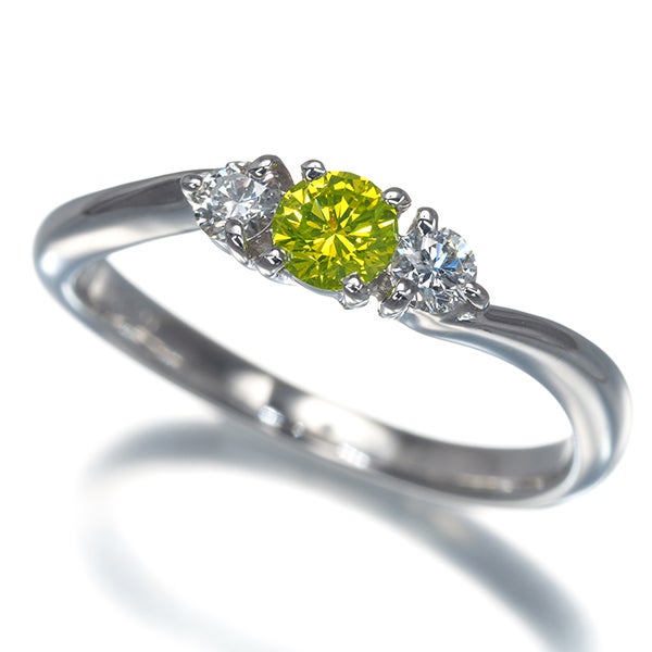  ダイヤ 0.201ct/0.05ct   リング K18WG 
