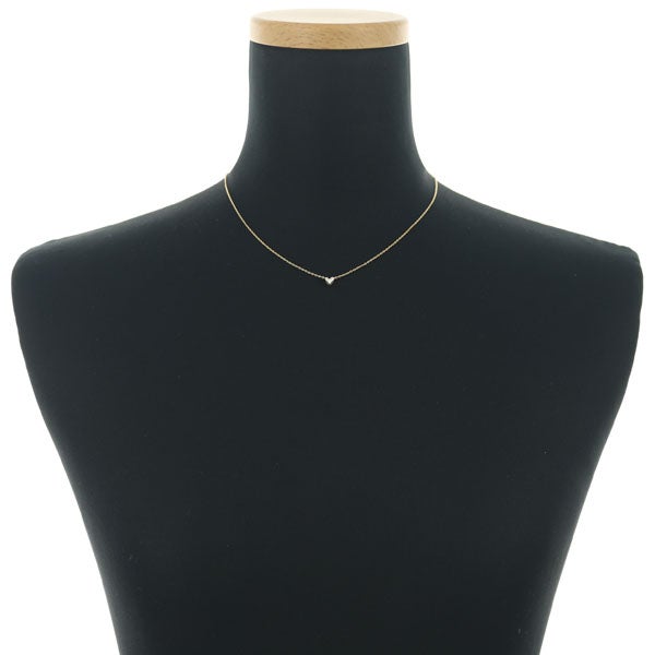スタージュエリー ネックレス  ダイヤ 0.10ct ミステリアスハート  K18YG 