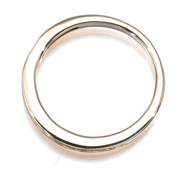  ブラウンダイヤ 0.14ct ハーフエタニティ  リング K18PG 